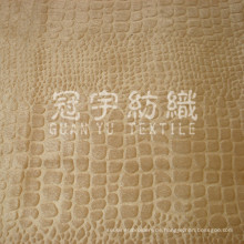 Geprägtes Samtgewebe aus kettgestricktem Polyester für die Polsterung